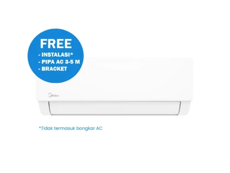 Bonus AC Split MIDEA 1/2 PK gratis instalasi untuk pembeli Perumahan Jatisari Luxury Residence
